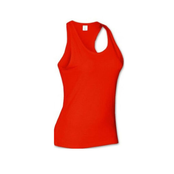 RED WOMEN TANK BY KEYA 100% COTTON - Image 3