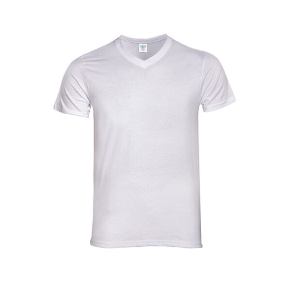 KEYA WHITE V-NECK T-SHIRT – 100% COTTON | 150 GSM - Image 4