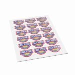 DOMING STICKERS ON A4 SHEET