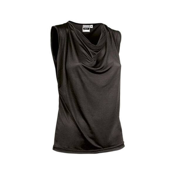 BLACK WOMEN'S  SLEEVELESS T-SHIRT - Image 2