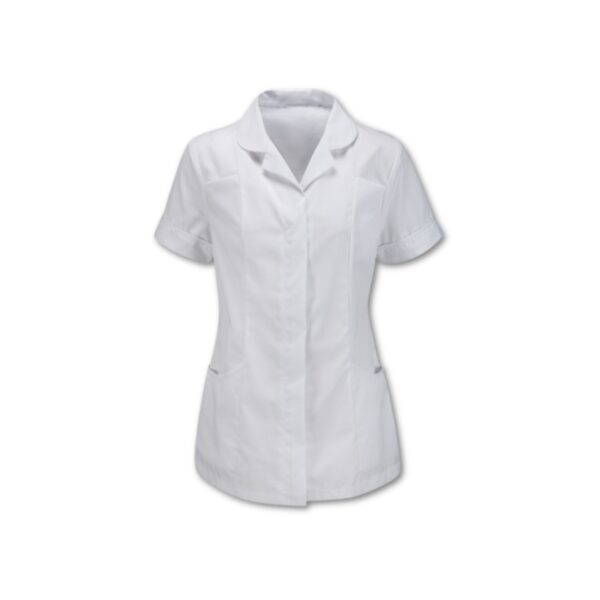 WHITE MEDICAL TUNIC SHORT SLEEVE - Image 1
