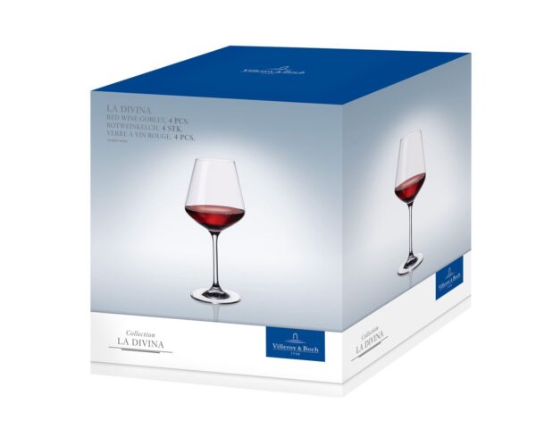 VILLEROY & BOCH RED WINE GLASSES | SET OF 6 | LA DIVINA COLLECTION - Image 2