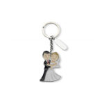WEDDING KEYRING WITH BRIDE & GROOM | SILVER FINISH | OUTLET GIFT FOR COUPLES - Image 12
