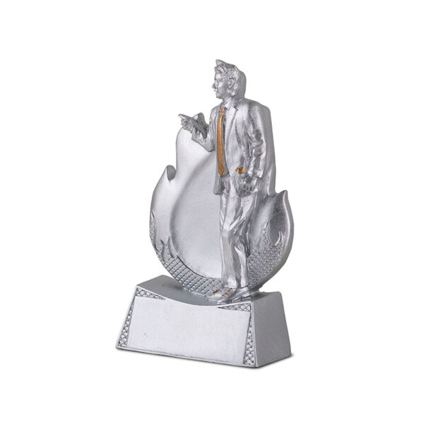COACH TROPHY  11CM WITH CUSTOM PRINTED PLATE – SPORTS COACHING AWARD - Image 2