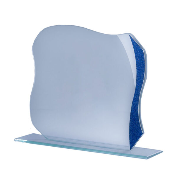 GLASS AWARD – 13CM | GRADUATION TROPHY | ELEGANT GLASS RECOGNITION PLAQUE - Image 3