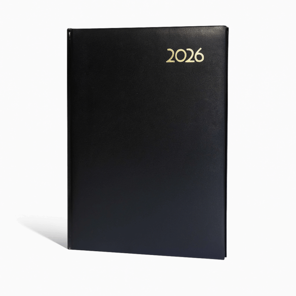 2026 DAILY DIARY A5 BLACK - Image 1