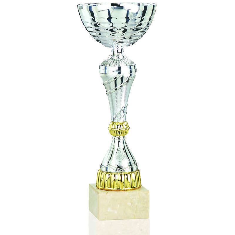 2254 ECONOMIC LINE SILVER CUP WITH GOLD DETAILS 34CM - Image 1
