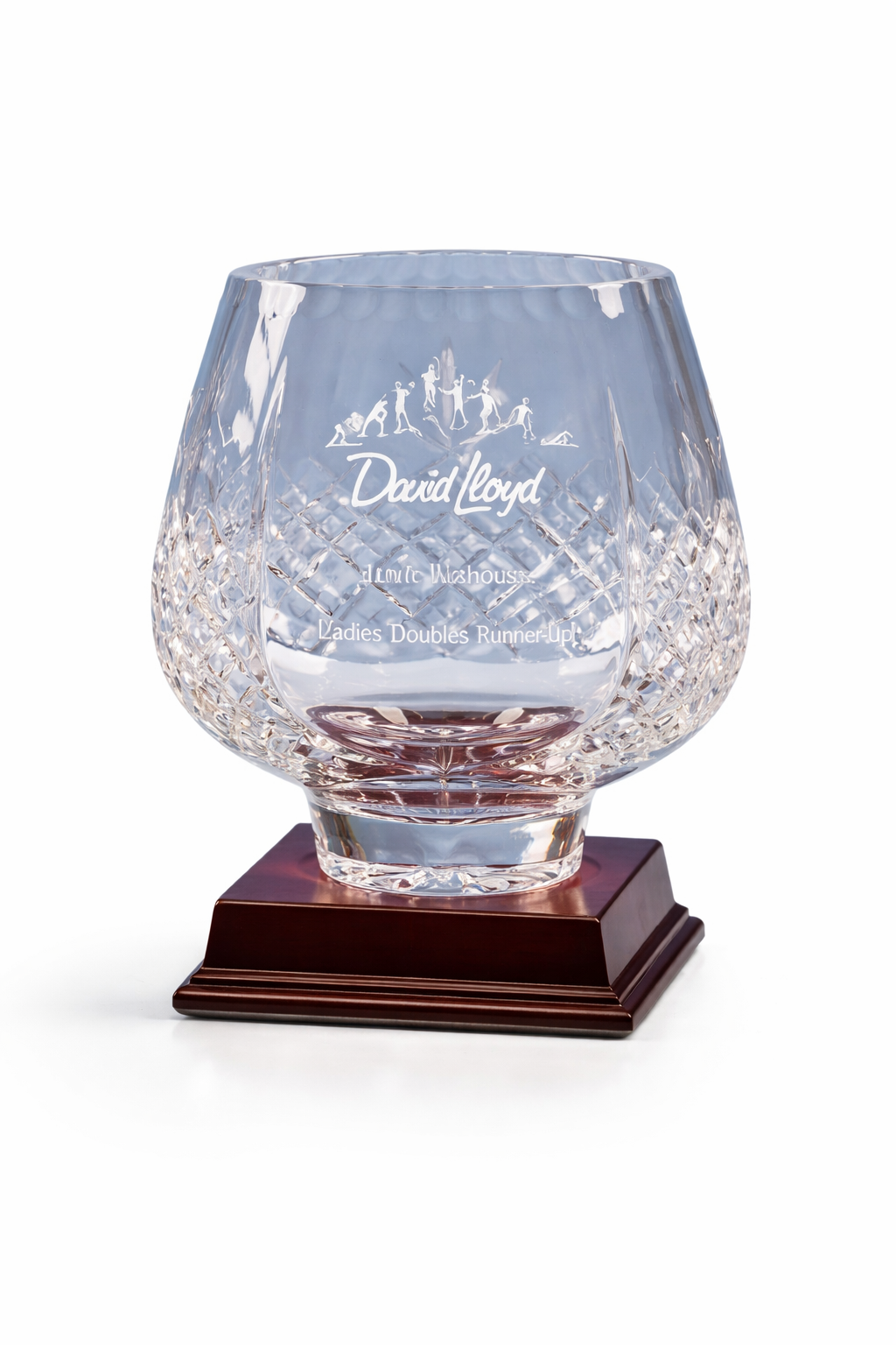 L441 18CM LEAD CRYSTAL PANELLED TULIP BOWL 6-23 - Image 1