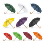 CLASSICWOOD AUTO-OPEN UMBRELLA – 190T POLYESTER WITH WOODEN HANDLE