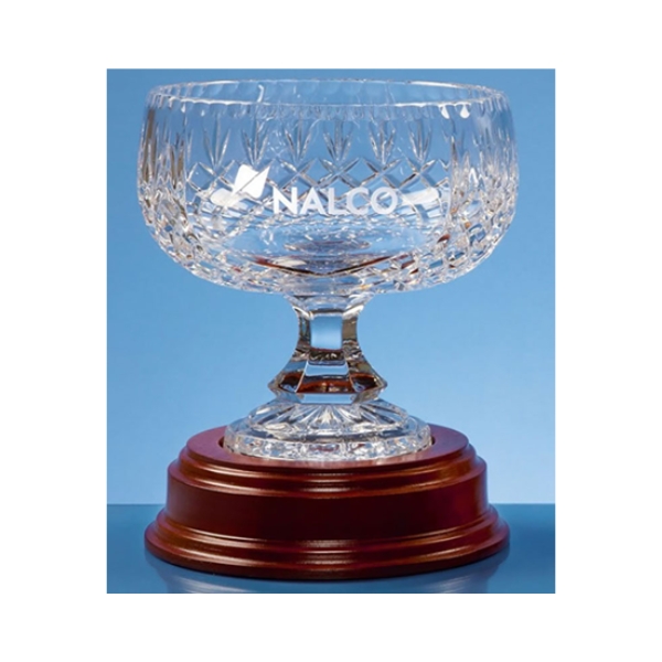 L209 18CM LEAD CRYSTAL SPOKE PLATE - Image 1