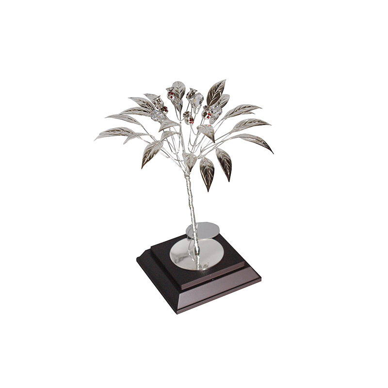 PAU003-1.jpg POMEGRANATE TREE WITH SWAROVSKI – 10 X 18.5 CM GIFT WITH PRINTED PLATE - Image 1