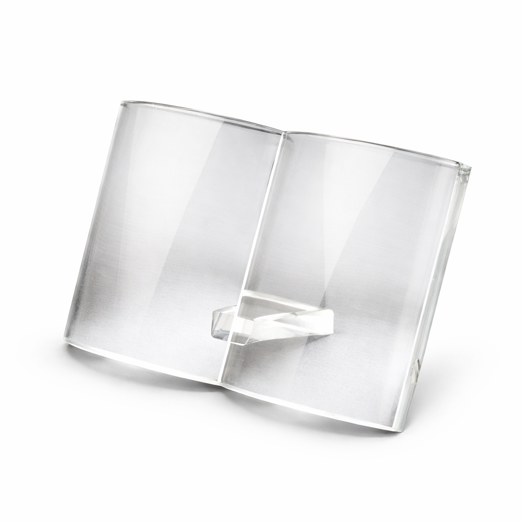 ZY1030B 1 PREMIUM CRYSTAL AWARD 9.5CM – BOOK-SHAPED TROPHY WITH GIFT BOX - Image 1